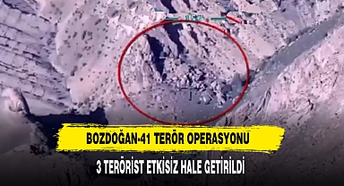 Bozdoğan-41 Terör Operasyonu: 3 Terörist Etkisiz Hale Getirildi