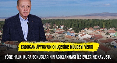 CUMHURBAŞKANI ERDOĞAN AFYON HALKINA MÜJDEYİ VERDİ