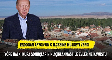 CUMHURBAŞKANI ERDOĞAN AFYON HALKINA MÜJDEYİ VERDİ