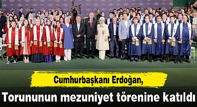 Cumhurbaşkanı Erdoğan, torununun mezuniyet törenine katıldı