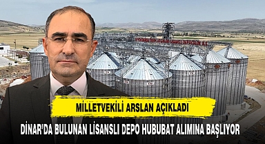 Dinar’da Bulunan Lisanslı Depo Hububat Alımına Başlıyor