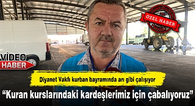 Diyanet Vakfı kurban bayramında arı gibi çalışıyor