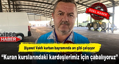 Diyanet Vakfı kurban bayramında arı gibi çalışıyor