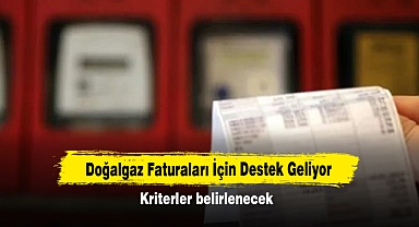 Doğalgaz Faturaları İçin Destek Geliyor: Kriterler belirlenecek