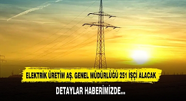 Elektrik Üretim Aş. Genel Müdürlüğü 251 İşçi Alacak