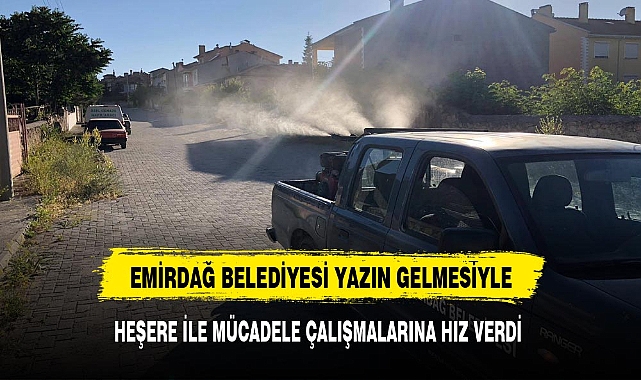 EMİRDAĞ BELEDİYESİ YAZIN GELMESİYLE ÇALIŞMALARA HIZ VERDİ