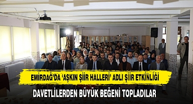 Emirdağ’da ‘Aşkın Şiir Halleri’ Adlı Şiir Etkinliği