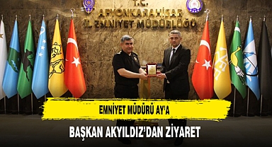 Emniyet Müdür Ay'a Başkan Akyıldız'dan Ziyaret