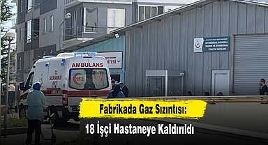 Fabrikada Gaz Sızıntısı: 18 İşçi Hastaneye Kaldırıldı