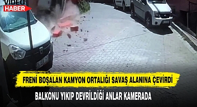 Freni Boşalan Kamyon Ortalığı Savaş Alanına Çevirdi
