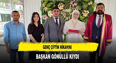 Genç Çiftin Nikahını Başkan Gönüllü Kıydı