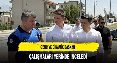Genç ve Dinamik Başkan Çiçek Çalışmaları Yerinde İnceledi