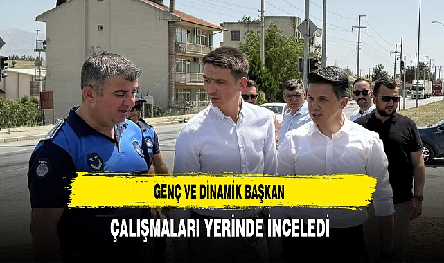 Genç ve Dinamik Başkan Çiçek Çalışmaları Yerinde İnceledi