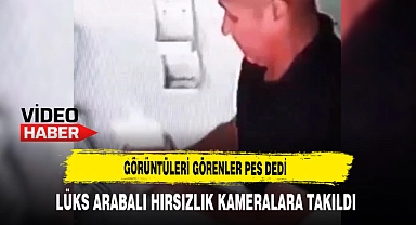 Görüntüleri Görenler Pes Dedi Lüks Arabalı Hırsız Kameralara Takıldı