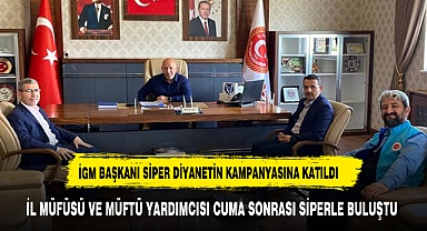 İGM BAŞKANI SİPER DİYANETİN KURBAN KAMPANYASINA KATILDI