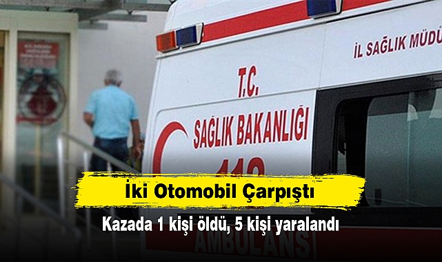 İki Otomobil Çarpıştı: Kazada 1 kişi öldü, 5 kişi yaralandı
