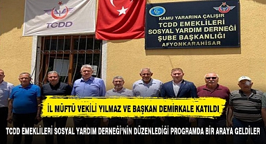 İl Müftü Vekili Yılmaz, Tcdd Emeklileri Sosyal Yardım Derneği'nin programına katıldı