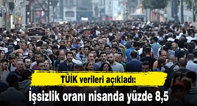 İşsizlik oranı nisanda yüzde 8,5