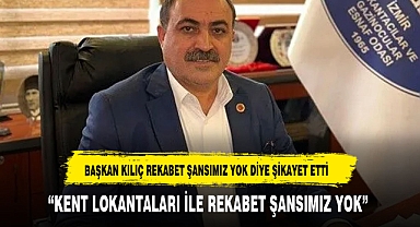 İzmir Lokantacılar Odası Başkanı Doğan Kılıç, Kent Lokantalarından Şikayet Etti