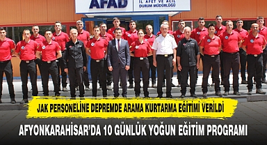 JAK Personeline Depremde Arama Kurtarma Eğitimi Verildi