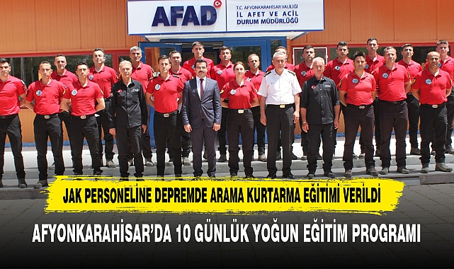 JAK Personeline Depremde Arama Kurtarma Eğitimi Verildi