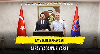 Kaymakam Akpınar'dan Albay Yağan'a Ziyaret