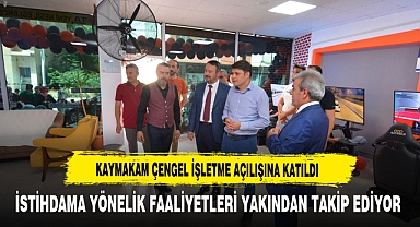 Kaymakam Çengel İşletme Açılışına Katıldı