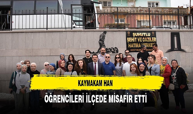 Kaymakam Han Öğrencileri İlçede Misafir Etti