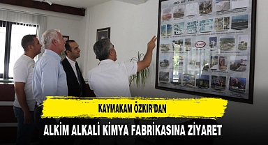 Kaymakam Özkır'dan Alkim Alkali Kimya Fabrikasına Ziyaret