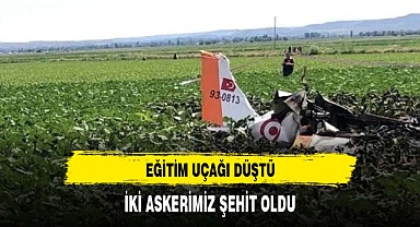 Kayseri'de eğitim uçağı düştü: 2 pilot şehit oldu