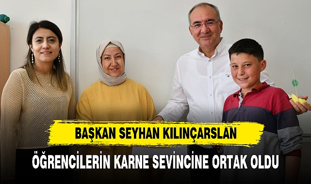 KILINÇARSLAN ÖĞRENCİLERİN KARNE SEVİNCİNE ORTAK OLDU