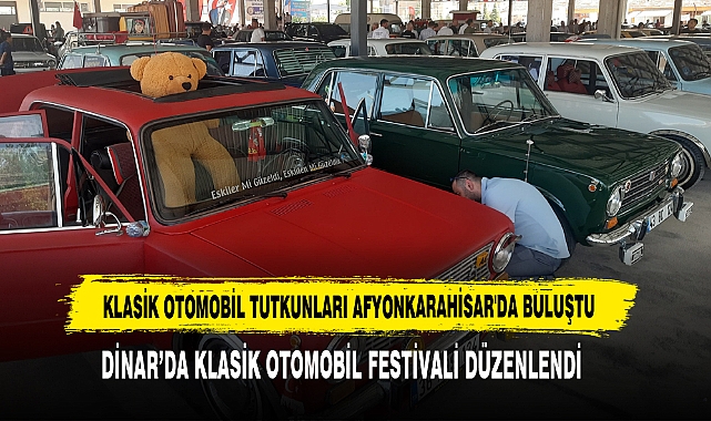 Klasik Otomobil Tutkunları Afyonkarahisar'da Buluştu