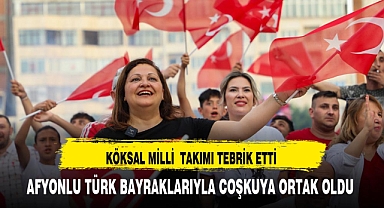 KÖKSAL, A Milli Futbol Takımı'nı Kent meydanında dev ekranda izledi