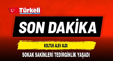 Koltuk Alev Aldı Sokak Sakinleri Tedirginlik Yaşadı