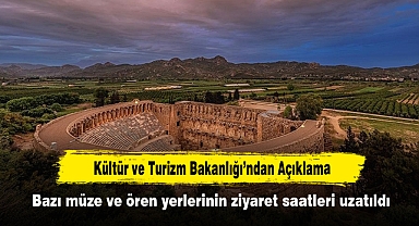 Kültür ve Turizm Bakanlığı’ndan Açıklama: Bazı müze ve ören yerlerinin ziyaret saatleri uzatıldı