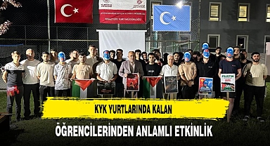 KYK Yurtlarında Kalan Öğrencilerden Anlamlı Etkinlik