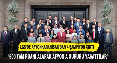 LGS ŞAMPİYONLARI AFYONKARAHİSAR'DAN TAM 4 ŞAMPİYON ÇIKTI