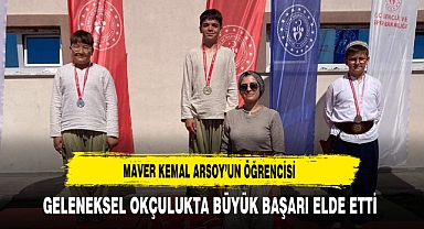 Maver Kemal Arsoy'un Öğrencisi Geleneksel Okçulukta Büyük Başarı Elde Etti