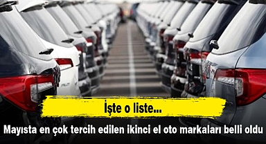 Mayısta en çok tercih edilen ikinci el oto markaları belli oldu