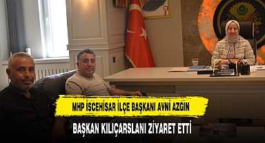 MHP İscehisar İlçe Başkanı Avni Azgın Başkan Kılıçarslan’ı Ziyaret Etti