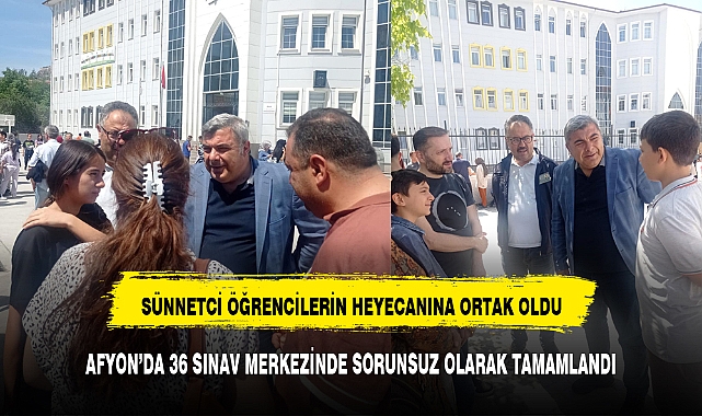 MİLLİ EĞİTİM MÜDÜRÜ SÜNNETCİ LGS HEYECANINA ORTAK OLDU