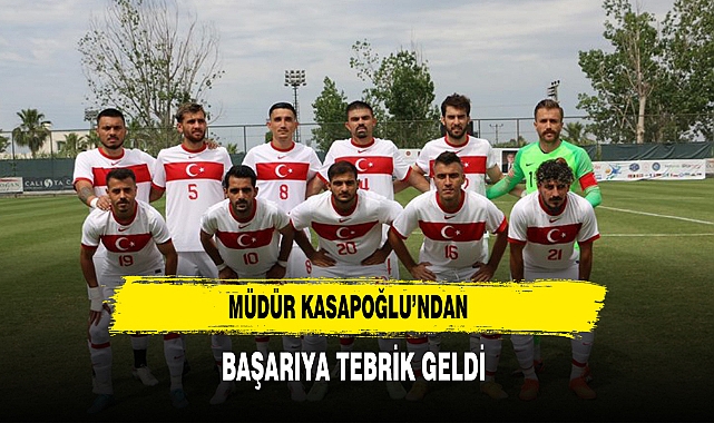 Müdür Kasapoğlu'ndan Başarıya Tebrik Geldi