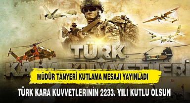 Müdür Tanyeri'den 2233. Yıl Vurgusu