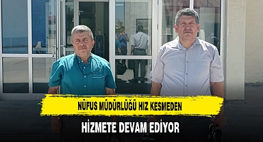 Nüfus Müdürlüğü Hız Kesmeden Hizmete Devam Ediyor