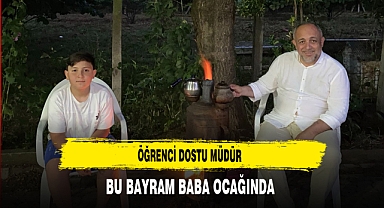 Öğrenci Dostu Müdür Baba Ocağında Sevinçle Karşılandı