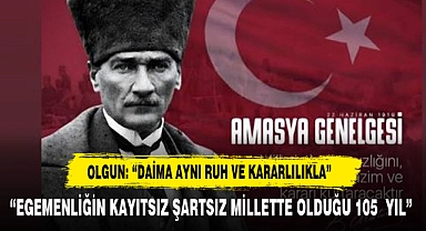 OLGUN, "DAİMA AYNI RUH VE KARARLILIKLA" DİYEREK MUSTAFA KEMAL'İ ANDI