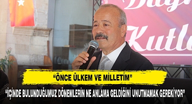 “Önce Ülkem Ve Milletim”