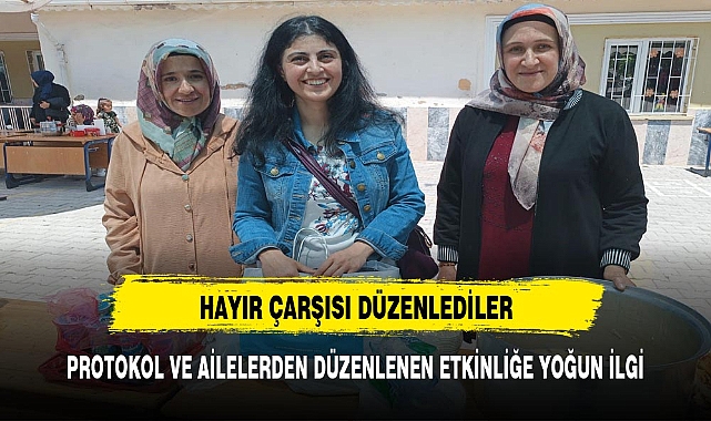 Ortapınar Şehit Muammer Çanta İlkokulu’nda hayır çarşısı düzenlendi