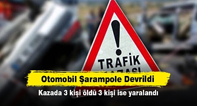 Otomobil Şarampole Devrildi: Kazada 3 kişi öldü 3 kişi ise yaralandı