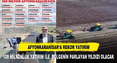 ÖZKAYA DUYURDU AFYON'A 109 MİLYONLUK DEV BÜTÇE AYRILDI